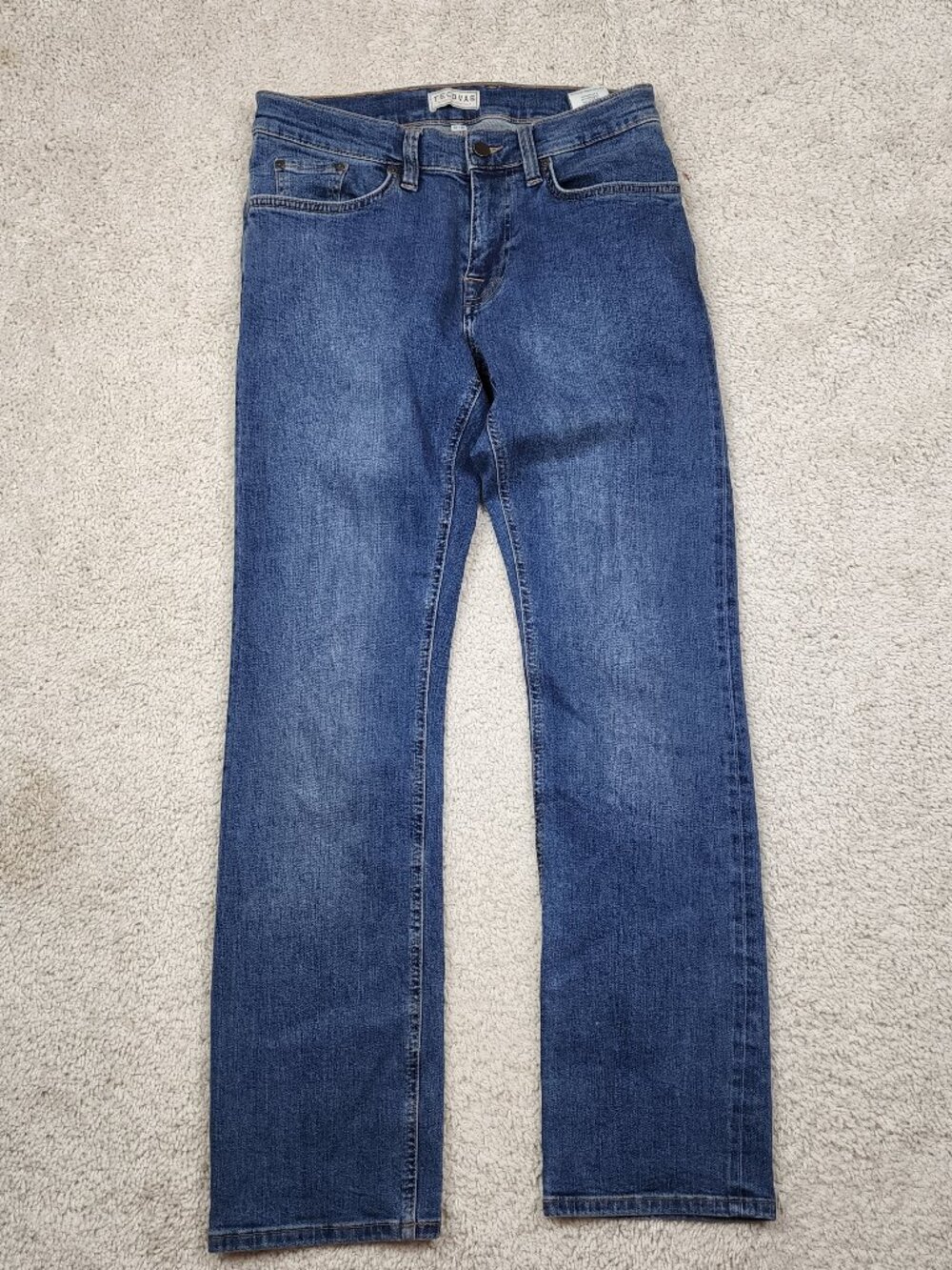 Tecovas Jeans Mens 30x30 Slim Medium Blue Distressed Stretch Denim 5-Pocket USA
